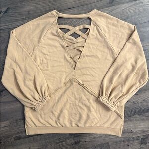 balloon sleeve sweatshirt